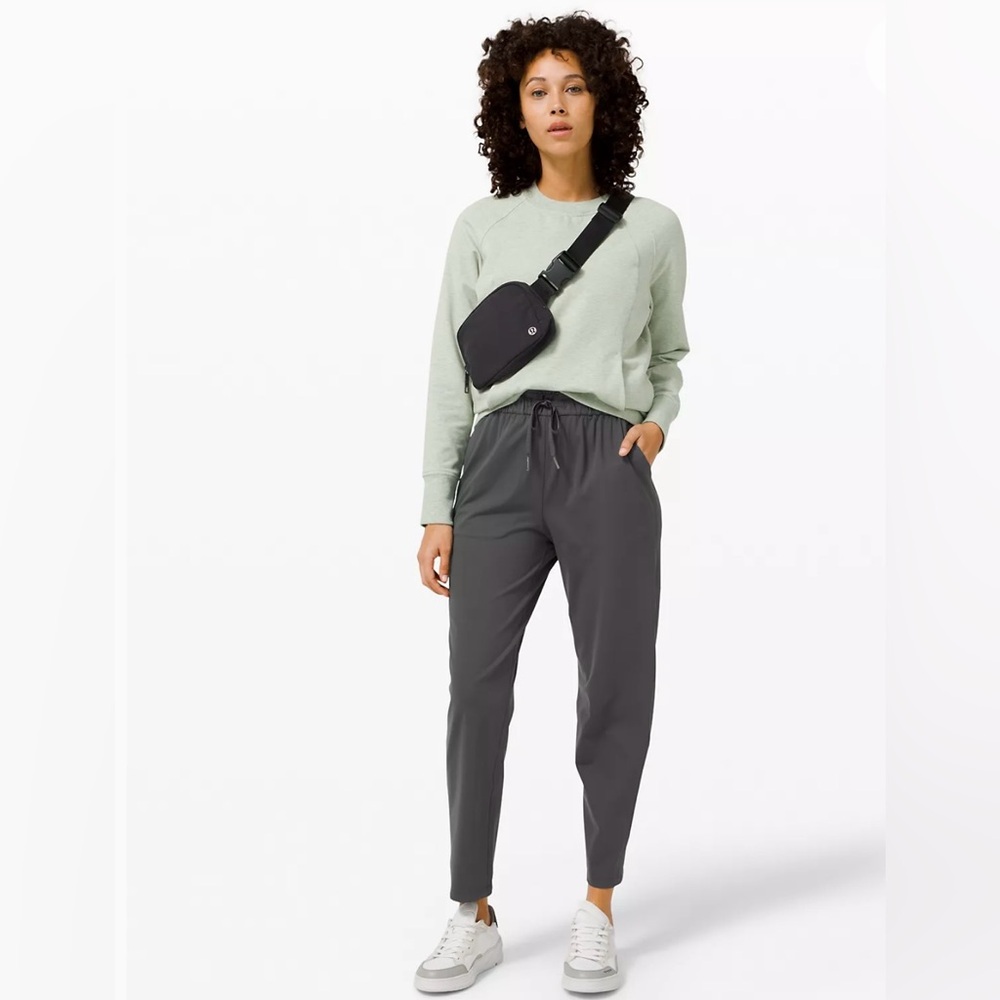 Lululemon stretch high rise 7/8 trouser pants (grey)